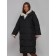 Coat insulated winter female, size 50, black color