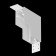 The internal corner connector for the Technical TRX010ICL-21W, 10x3.8x10 cm, white color is white