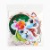 Girland on New Year's Rings “Lovely Beasts”, for the New Year, length 148 cm