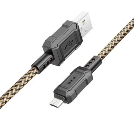 Hoco X94, Micro USB - USB, 2.4 A, 1 m, data transfer, PVC, golden