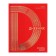 Universal diary for grades 1-11 gold on red, hard cover, matte lamination, 3D foil, 40 sheets
