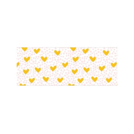 Basket for toys "Yellow hearts, size 35x35 cm-1