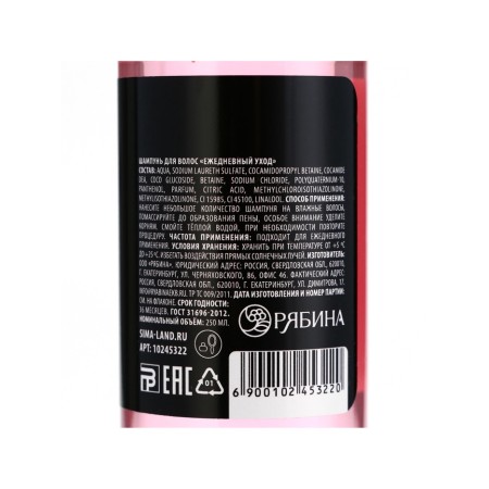 Hair shampoo "Slag Empress", 250 ml, Beauty Fooch-3