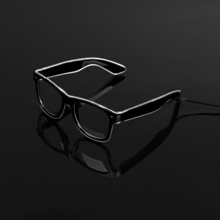LED glasses "Classic", 14.5x5.2x14 cm, AAX2 batteries (not in the kit), 3 modes, glow of white-3