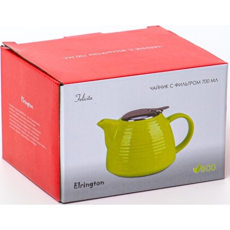 Elrington teapot “Felicit, matte”, 700 ml, red color-2