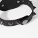 Bracelet Skin "Skull" with spikes, brown color with black silver, 23 cm