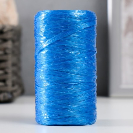 Gingerbread for manual knitting 100% polypropylene 200m/50g. (51-blue)