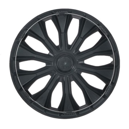 Wheel caps R14 "Voltok", silver, carbon, set 4 pcs-1