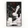 Carty clock is wall-mounted, interior "chess", smooth move, 57 x 35 x 4 cm