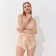 Female pajamas (T -shirt, shorts) minku: Light touch color beige, size 48