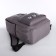Youth backpack from textiles, 3 pockets, wallet, gray color