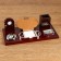Table set 6V1 with a business card holder and clock, red tree