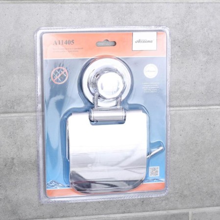 ACCOONA A11405 vacuum suction cup holder on a vacuum suction cup, chromium color-3