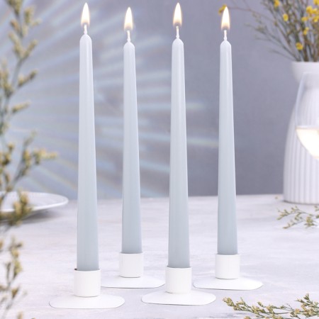 A set of antique candles, 2.3x 24.5 cm, 5 hours, 55 g, 4 pieces, gray-1