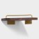 Shelf wall stalls Stölz Hölzern Premiere, walnut tree, aluminum