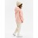 Demisason windbreaker for girls Minaku from SoftShell on fleece, waterproof, peach, height 140 cm