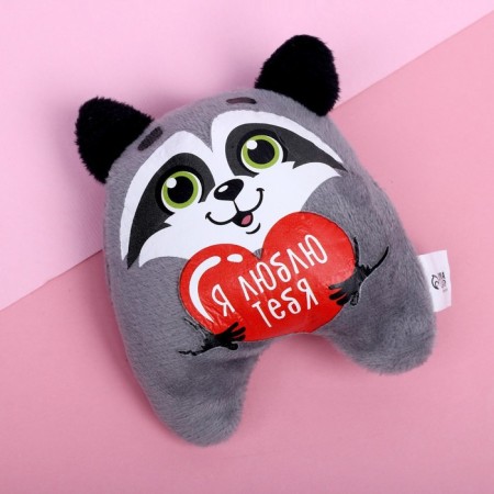 Soft toy-Magnet "I love you", raccoon-1