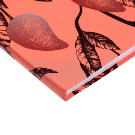 Notebook A5, 80 sheets in the Mango line, integral cover, matte lamination, block 65g/m2-2
