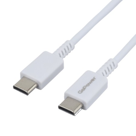 Gopower GP20TT, Type-C-Type-C, 100W, 1 m, data transfer, nylon, white-1