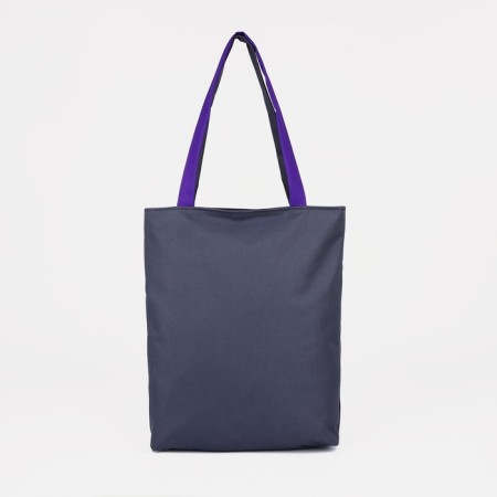 Textile bag on lightning, gray/lilac color-1