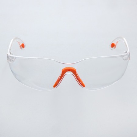 Open -type protective glasses transparent