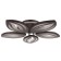 Gallop Lamp "Galaxy" 423700 LED 90W Coffee 60.5x60.5x7.5cm