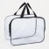 Lightning cosmetic bag, transparent/black color
