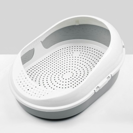 Cat toilet tray with COSMO mesh (gray)-1