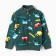 Sweatshirt for a boy, emerald color, height 104 cm