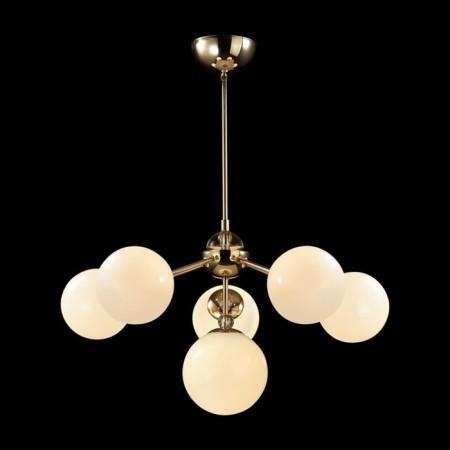Cell chandelier Lumion. Marsha, 6x40W, E27, 640x610x610 mm, gold color