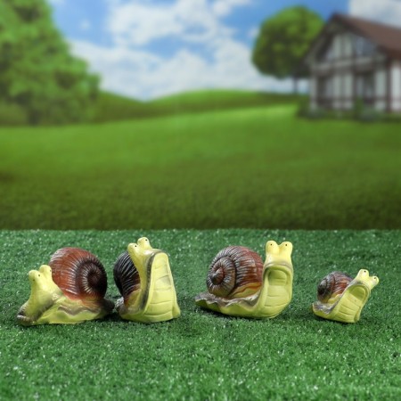 Garden figure "Snails" set 4pcs, 13x7.5cm-11