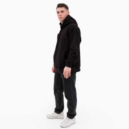Hoods male, black color, size 52-1