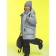 Coat for girls, height 116 cm, gray color