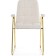 Stool on the Lana Metal Carcass Metal/Building Fabric, Gold/White 57x56x88 cm