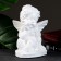 The luminous figure "Elfin" 12x15x19cm sits white
