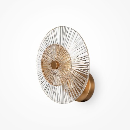 Bra Maytoni Mod007wl-01G, 1HE14, 40W, 15.3x28 cm, color gold