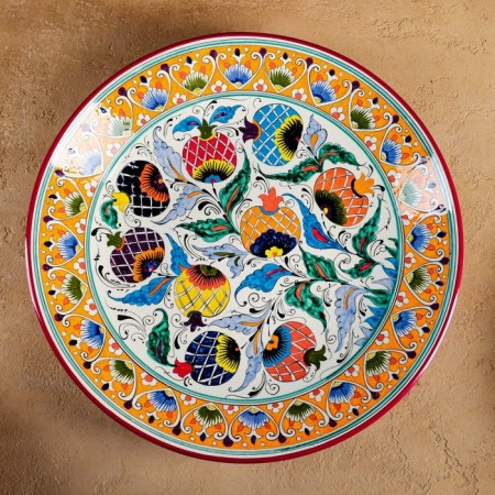 Largan Rishtan ceramics "Flowers", 42 cm, mix-4