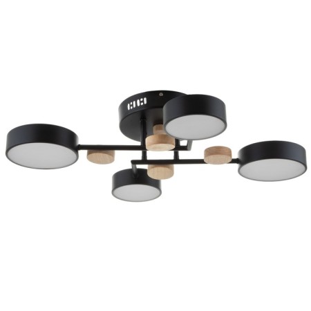 Causteen with PDU 2297/4BK LED 96W 3000-6000K black 63x46x14 cm Bayerlux