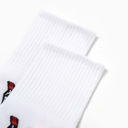 Socks "wine" p. 36-40 (23-25 ​​cm), white-1