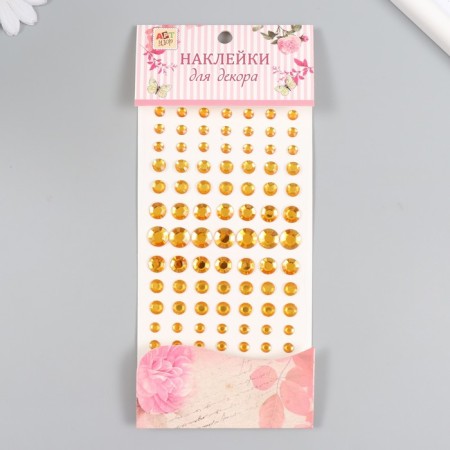 Plastic sticker "Rhinestones Mini, Max" MIX 10x20.5 cm-4