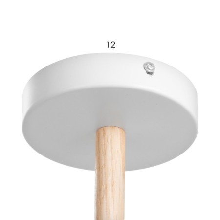 Paula chandelier 3x60W E27 white, tree 58x58x30cm-4