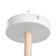 Paula chandelier 3x60W E27 white, tree 58x58x30cm