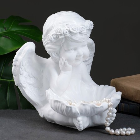 Figure - Climb "Angel with a jug" 23x23x27cm white-1