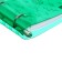 A notebook on rings A5 120 sheets in the Lorex "Neon. Green" cage, with a change of block, a plastic cover, with stickers