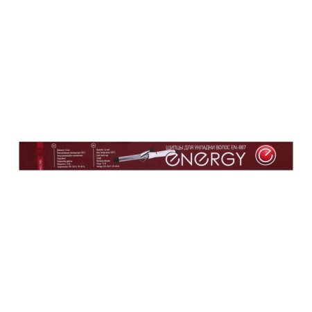 The curling iron Energy EN-887, 15 W, D = 16 mm, cord 1.6 m, white-hourly-4