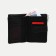 Women's wallet on the button, black color