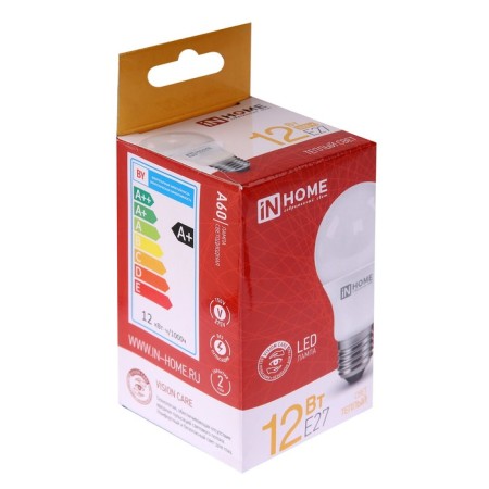 LED lamp In Home LED-A60-VC, E27, 12 W, 230 V, 3000 K, 1140 lm-5