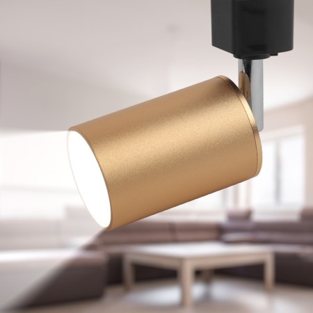 Single-phase track lamp TR14-gU10 SG under the lamp MR16 Satin-golden