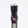 Manual battery flashlight, 10 watts, 2200 mAh, P60, IPX45, ZOOM, 5 modes, charge indicator