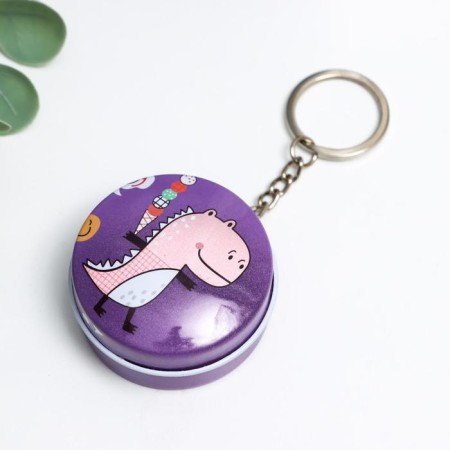 Casket on the ring metal "Dinosaurus" mix 2.4x4.5x4.5 cm-1